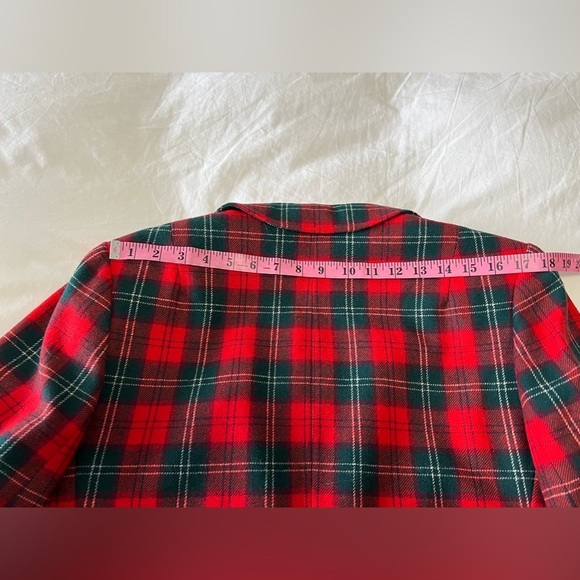 Pendleton | Women SZ 40 (XL) | VTG Blazer Skirt Suit | Lennox Tartan Wool Red - Picture 9 of 15